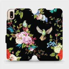Mobiwear Flipové pouzdro na mobil Huawei Y5 2019 / Honor 8S - VD09S Ptáčci a květy