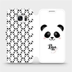 Mobiwear Flipové pouzdro na mobil Samsung Galaxy S7 - M030P Panda Amálka