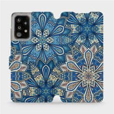 Mobiwear flip pouzdro na mobil Samsung Galaxy A52 5G / A52s 5G - V108P Modré mandala květy