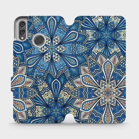 Mobiwear Flipové pouzdro na mobil Honor 8X - V108P Modré mandala květy