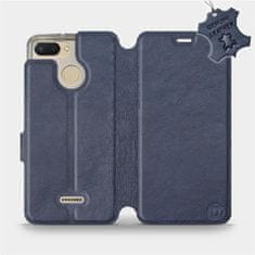 Mobiwear Luxusní flip pouzdro na mobil Xiaomi Redmi 6 - Modré - kožené - L_NBS Blue Leather