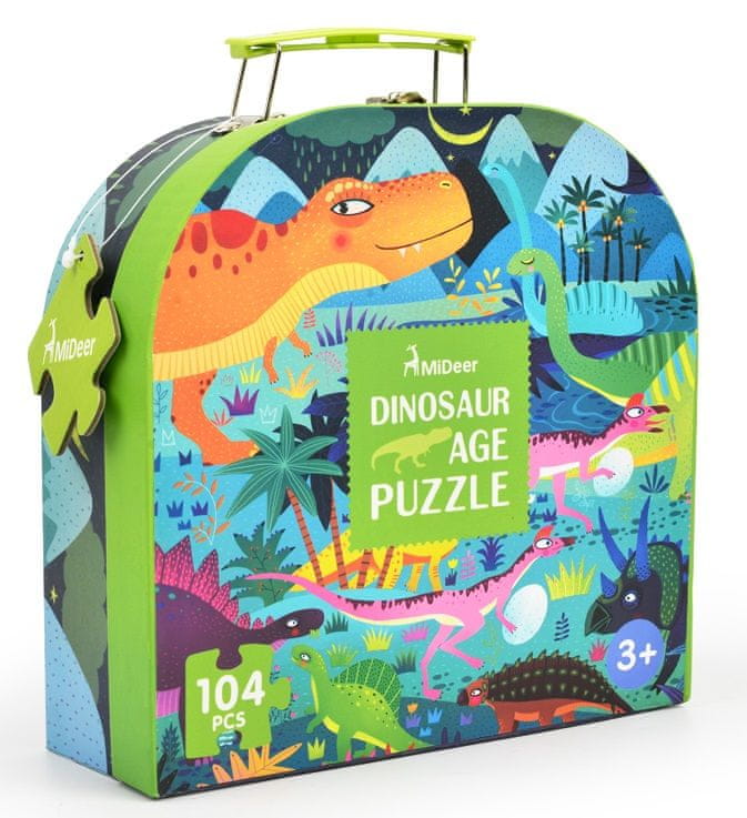 Mideer puzzle - V době dinosaurů, dárkové balení