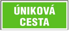 MXM Úniková cesta | plastová cedule, 200x87mm