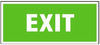 MXM Exit | plastová cedule, 200x87mm