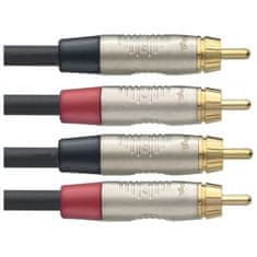 Stagg NTC3CR, kabel RCA/RCA, 3m