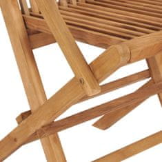 Vidaxl Skládací zahradní židle 6 ks masivní teakové dřevo