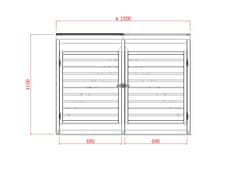 LanitPlast zahradní úložný box LANITPLAST S754