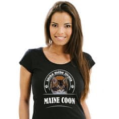 STRIKER Dámské tričko Maine Coon Barva: Černá, Velikost: XXL