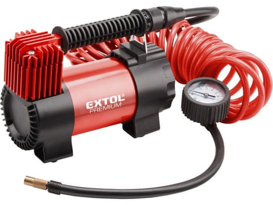 EXTOL PREMIUM 8864001kompresor auto 12V v tašce s příslušenstvím, 12V, 10,3bar