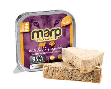 Marp Mix vanička pro psy jehně+zelenina 16x100 g (15 + 1 ZDARMA)