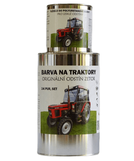 BARVY NA TRAKTORY ZETOR, originální 2-K PUR barvy