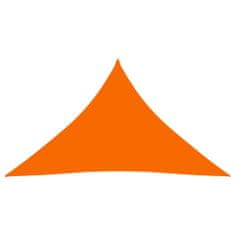 Greatstore Stínící plachta oxford trojúhelníková 3,5x3,5x4,9 m oranžová