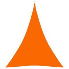 Greatstore Stínící plachta oxfordská látka trojúhelníková 5x7x7 m oranžová