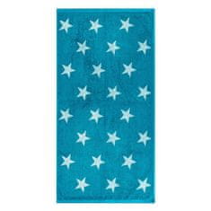 Greatstore Ručník Stars - 50 x 100 cm, tyrkys