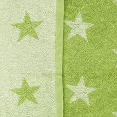 Greatstore Ručník Stars - 50 x 100 cm, limeta