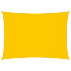 Greatstore Stínící plachta oxfordská látka obdélníková 2,5 x 5 m žlutá