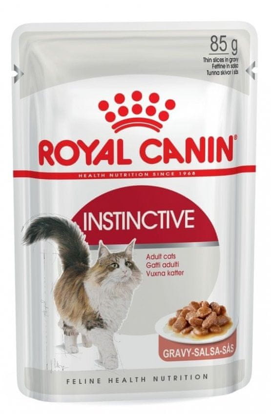 Royal Canin Instinctive kapsičky v omáčce pro dospělé kočky 12×85 g