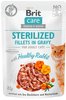 Brit Care Cat Sterilized Fillets in Gravy with Healthy Rabbit 24x85 g