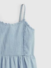 Gap Dětské šaty scalloped tiered denim dress M