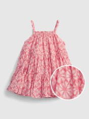 Gap Baby šaty gauze tiered floral dress 3-6M