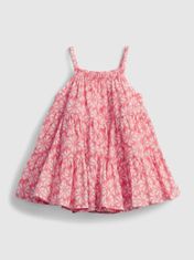 Gap Baby šaty gauze tiered floral dress 3-6M