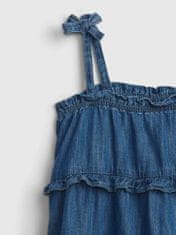 Gap Dětské šaty denim tiered dress 3YRS