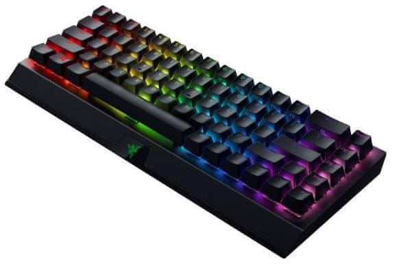 Razer BlackWidow V3 Pro, Razer Green, US (RZ03-03530100-R3M1) mechanická herní klávesnice RGB podsvícená bezdrátová bluetooth