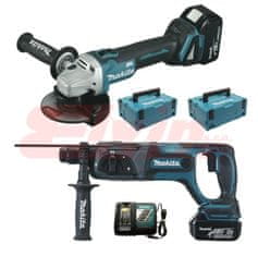 Makita DLX2153TJ1 aku sada DGA504Z + DHR241Z