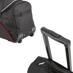 KJUST Sportovní / cestovní taška Trolley na kolečkách černá L 128L
