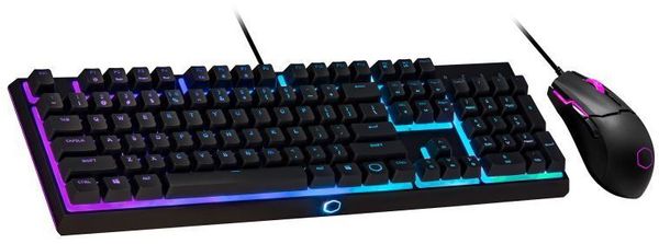 Herný set myši a klávesnice Cooler Master MS110, RGB podsvietenie klávesnice aj myši