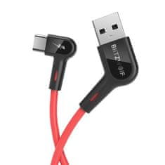 Blitzwolf BW-AC1 kabel USB / USB-C 3A 1.8m, červený