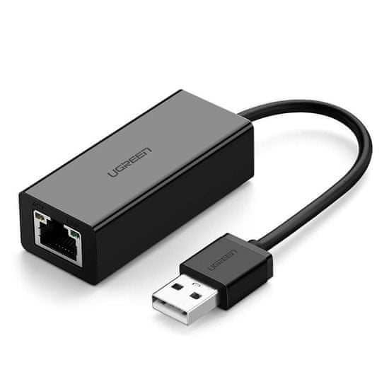 Ugreen CR110 síťový adaptér USB 2.0 - RJ45, černý