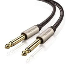 Ugreen AV128 audio kabel 6.35mm jack 2m, M/M, šedý