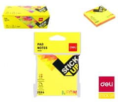 Deli stationery Bloček samolepící STICK UP neon 76 x 76mm 4x 25l DELI EA02602