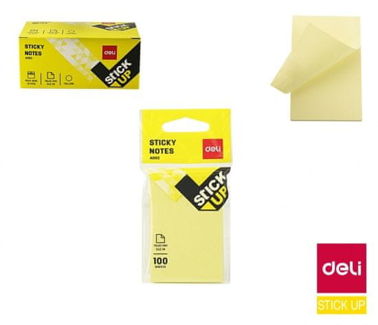 Deli stationery Bloček samolepící STICK UP žlutý 51 x 76mm DELI EA00252