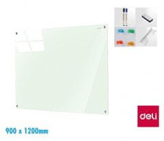 Deli stationery Tabule skleněná magnetická 900 x 1200mm DELI 8736