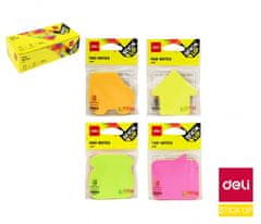 Deli stationery Bloček samolepící STICK UP 69 x 69mm NEON mix DELI EA03102 4 x 20l