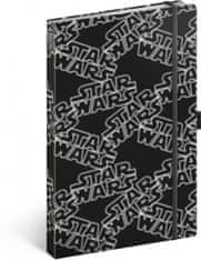 Presco Group Notes Star Wars Black linkovaný, 13 × 21 cm