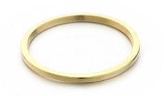 MOISS Minimalistický pozlacený prsten R0001984 (Obvod 45 mm)
