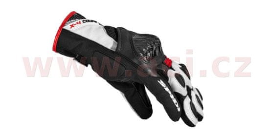 Spidi rukavice X4 COUPE, SPIDI (černá/červená) (Velikost: S) C80-014