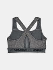 Under Armour Podprsenka Crossback Mid Heather Bra-GRY M