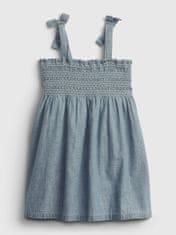 Gap Dětské šaty tie smocked dress 4YRS