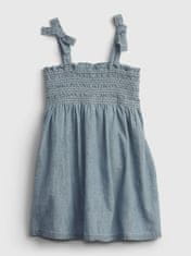 Gap Dětské šaty tie smocked dress 4YRS