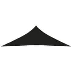 Greatstore Stínící plachta oxfordská látka trojúhelník 3,5x3,5x4,9 m černá