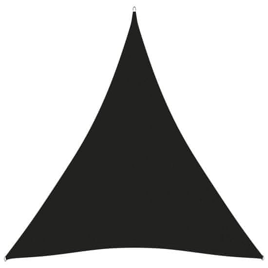 Greatstore Stínící plachta oxfordská látka trojúhelníková 4x5x5 m černá