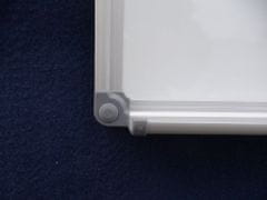 Greatstore Tabule magnetická White board Classic 60x90cm, lakovaný povrch, hliníkový rám