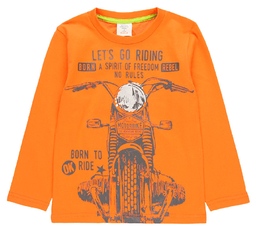 Boboli chlapecké tričko Forest Biker 116 oranžová