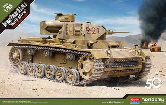 Academy Panzer III Ausf.J "North Africa", Model Kit 13531, 1/35