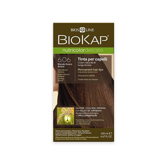 BioKap Nutricolor Delicato - Barva na vlasy 6.06 Blond tmavá Havana 140 ml