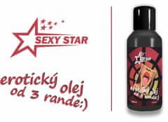 SEXY STAR LUBRIKAČNÍ EROTICKÝ OLEJ OD 3HO RANDE 100ML